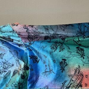 Bue Teal Urban Outfitters multi Color Mini‎ Dress Velvet Velour